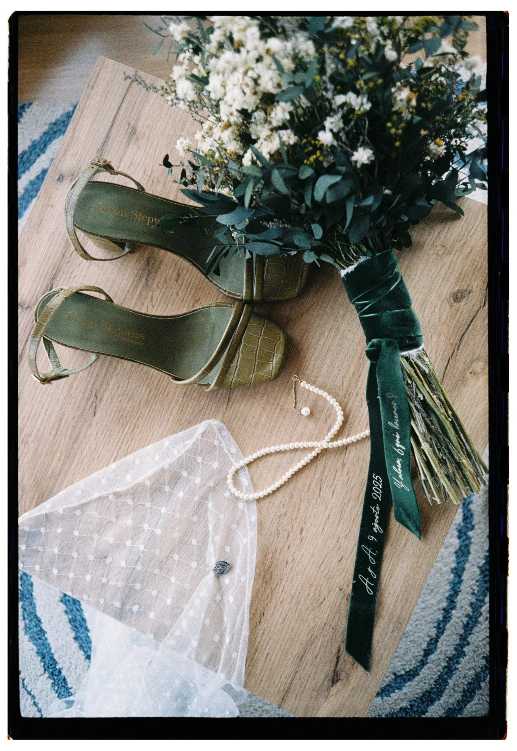 Retrato en 35mm durante boda en Zaragoza